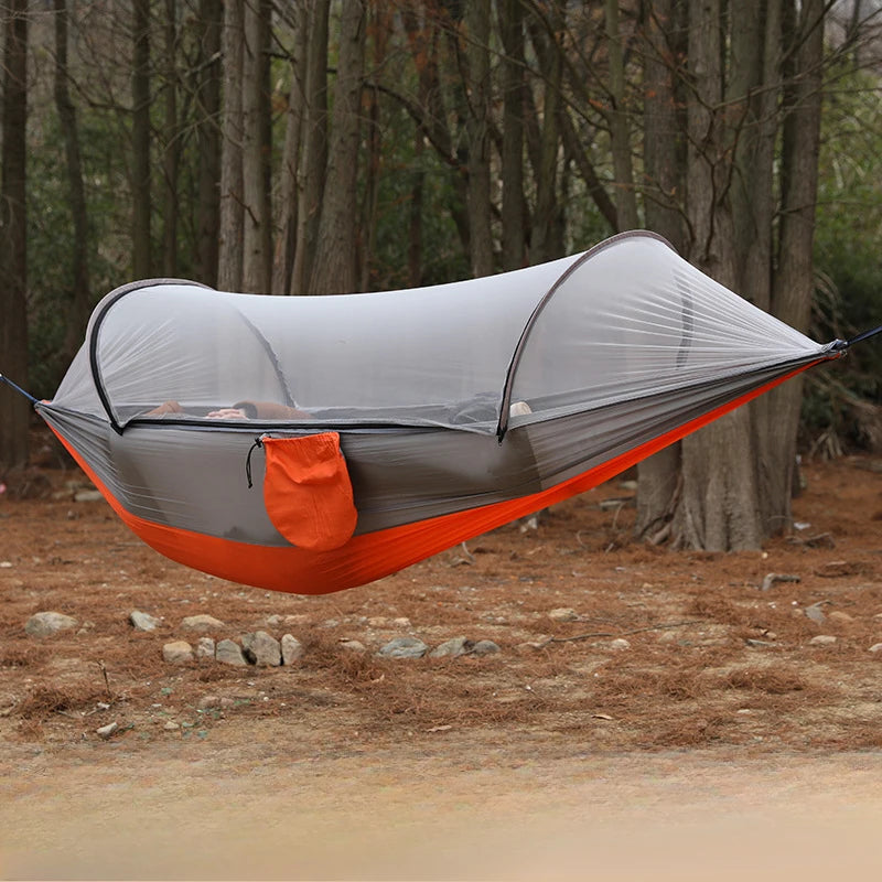 Load image into Gallery viewer, Portable Camping Hammock with Mosquito Net – 250x120cm Lightweight Sleeping Tent
