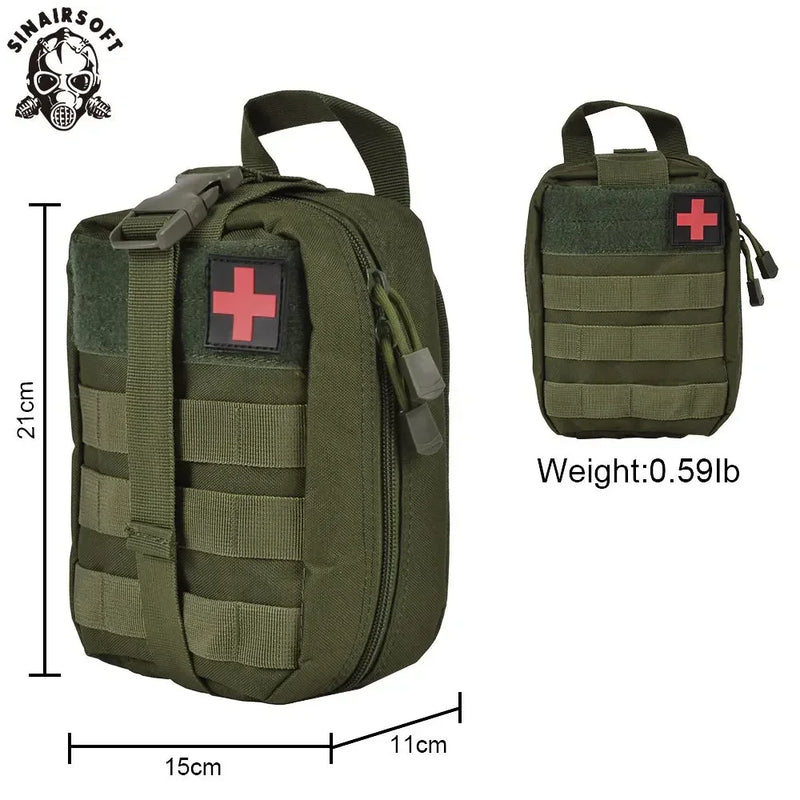 Load image into Gallery viewer, SINAIRSOFT Tactical First Aid Kit Medical Kit Emergency Outdoor Camping Emergency Survival Tool Military Storage Bag Molle Pouch
