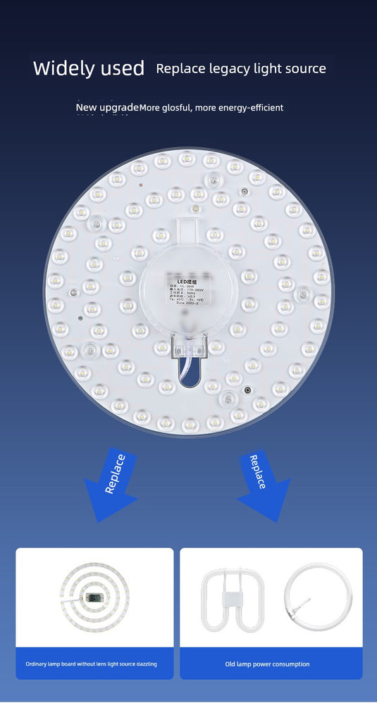 LED Replacement Refill Full Spectrum Remote Control Eye Protection Ceiling Lamp