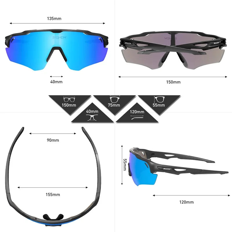 Load image into Gallery viewer, SCVCN UV400 Cycling Sunglasses – Polarized, Photochromic, and Built for Performance
