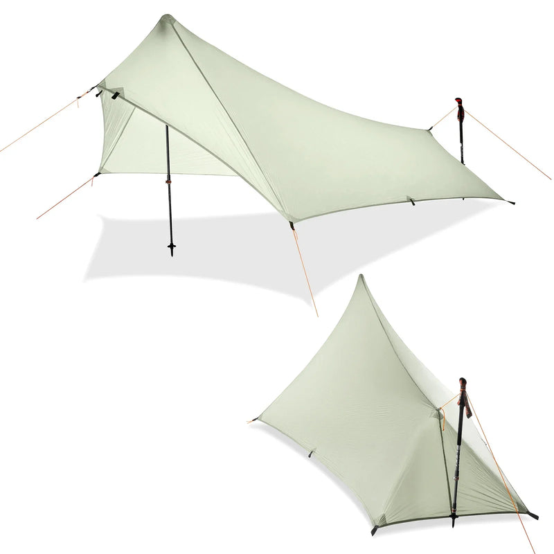 Load image into Gallery viewer, Two light green tents on a white background
