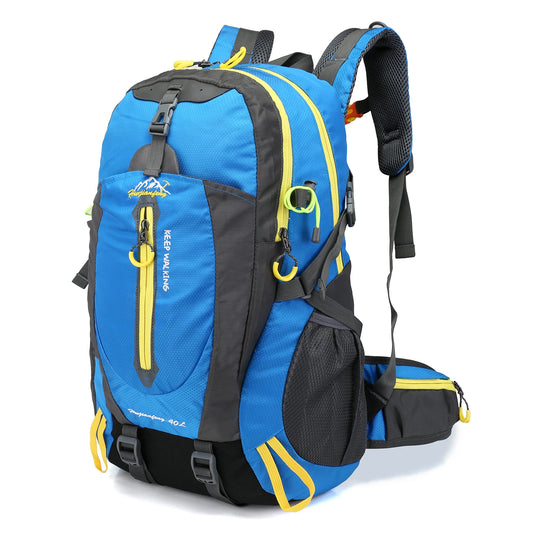 40L Water-Resistant Travel Backpack for Hiking, Camping Everyday Adventure
