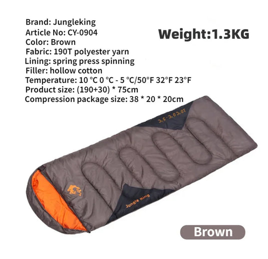Ultralight Waterproof 4-Season Envelope Sleeping Bag | Hiking