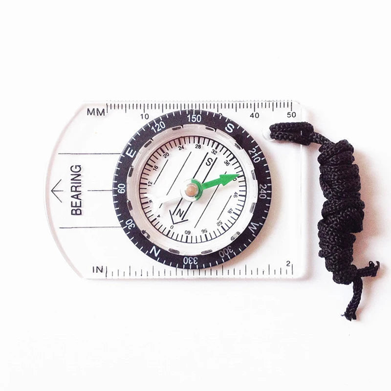 Load image into Gallery viewer, Multifunctional Outdoor Equipment Portable Compass Map Scale Ruler for Hiking Camping
