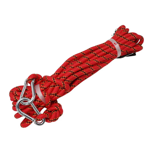 Safety Rope Rock Climbing Rope 10M 10mm Equipment Polyester Red/Bule Static Thick Knit Tree Wall High Performance