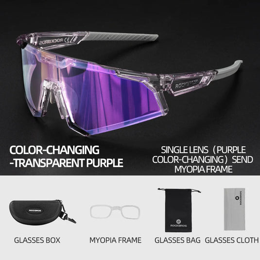ROCKBROS Photochromic Cycling Glasses – Adaptive Vision, Pro-Level Comfort