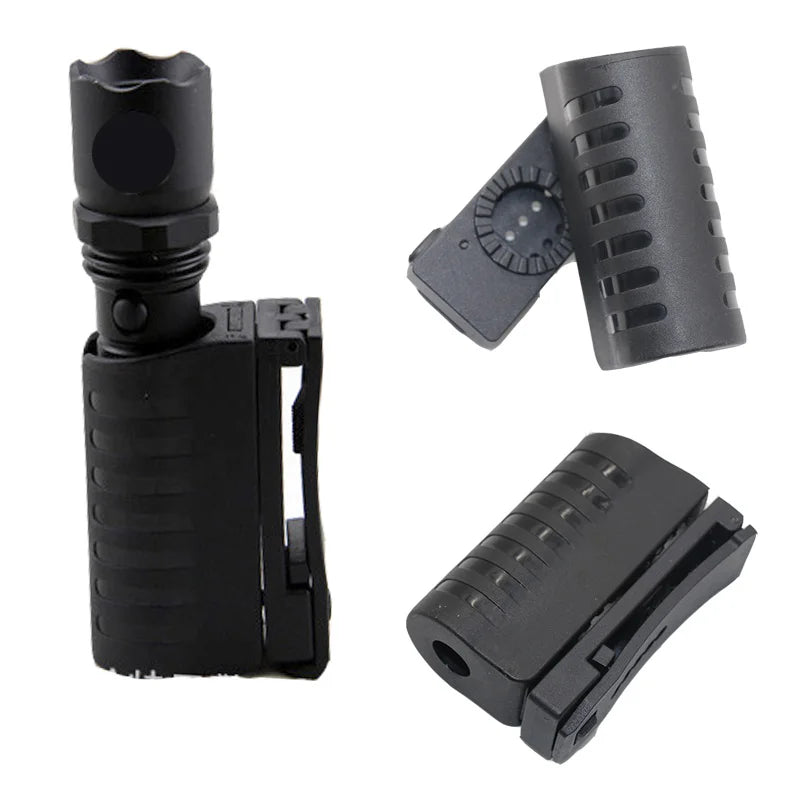 Load image into Gallery viewer, Tactical Flashlight Case Pouch Holster Belt Clip Torch Kits Pouch Open Top Lighting LED Survival Hunting Outdoor Torch Holder
