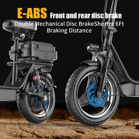 13Ah Electric Bike Long Range 20MPH Folding Electric Bike for Adults Men Women Foldable Ebike City Urban Commuting Bicycles