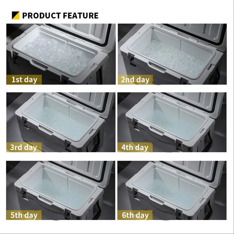 Load image into Gallery viewer, 60L High Quality rotomolded Plastic camping Cooler Box Cute Cooler Box Price Gear Box Cooler
