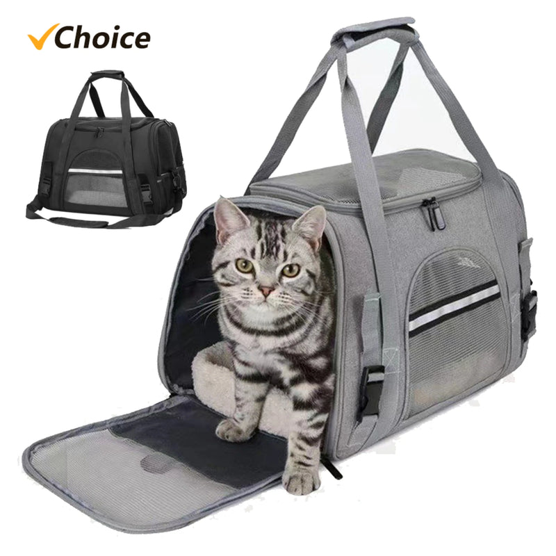 Load image into Gallery viewer, Adjustable Convenient Spacious Soft-Sided Pet Carrier Backpack - Comfortable for Small Dogs and Cats on Long Journeys - Effortle
