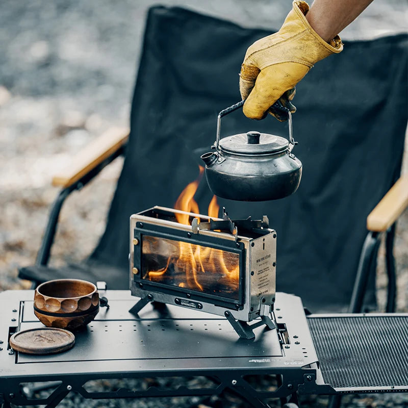 Load image into Gallery viewer, Goout Springhill Mini Fire Pit | Outdoor Camping Firewood Stove Compact Portable Folding Tabletop
