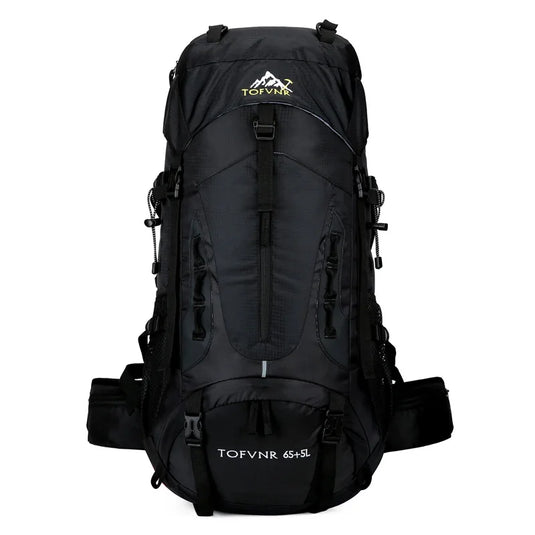 70L Camping Backpack | Hiking Mountaineering Rucksack | Large Travel Pack with Rain Cover