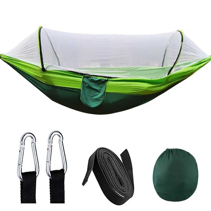 Load image into Gallery viewer, Portable Camping Hammock with Mosquito Net – 250x120cm Lightweight Sleeping Tent
