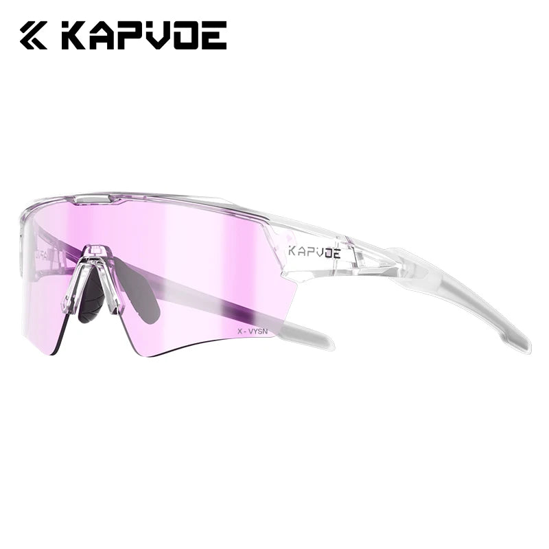 Load image into Gallery viewer, Kapvoe Photochromic Cycling Sunglasses – Adaptive Vision, Elevated Performance
