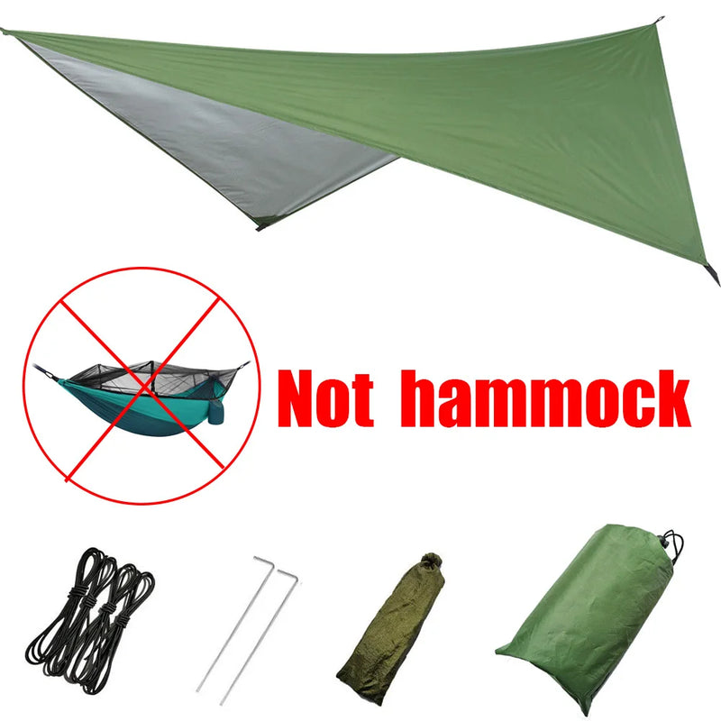 Load image into Gallery viewer, Double Camping Hammock with Mosquito Net &amp; Rain Fly – 260x140cm Lightweight Parachute Hammock for Travel &amp; Hiking
