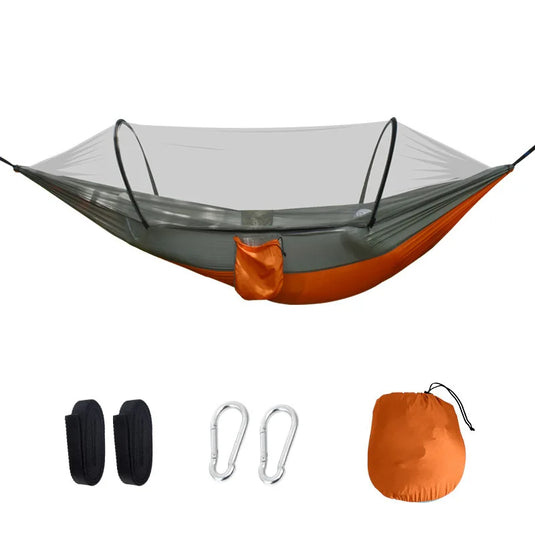 Anti-Mosquito Parachute Camping Hammock – Single & Double Sizes