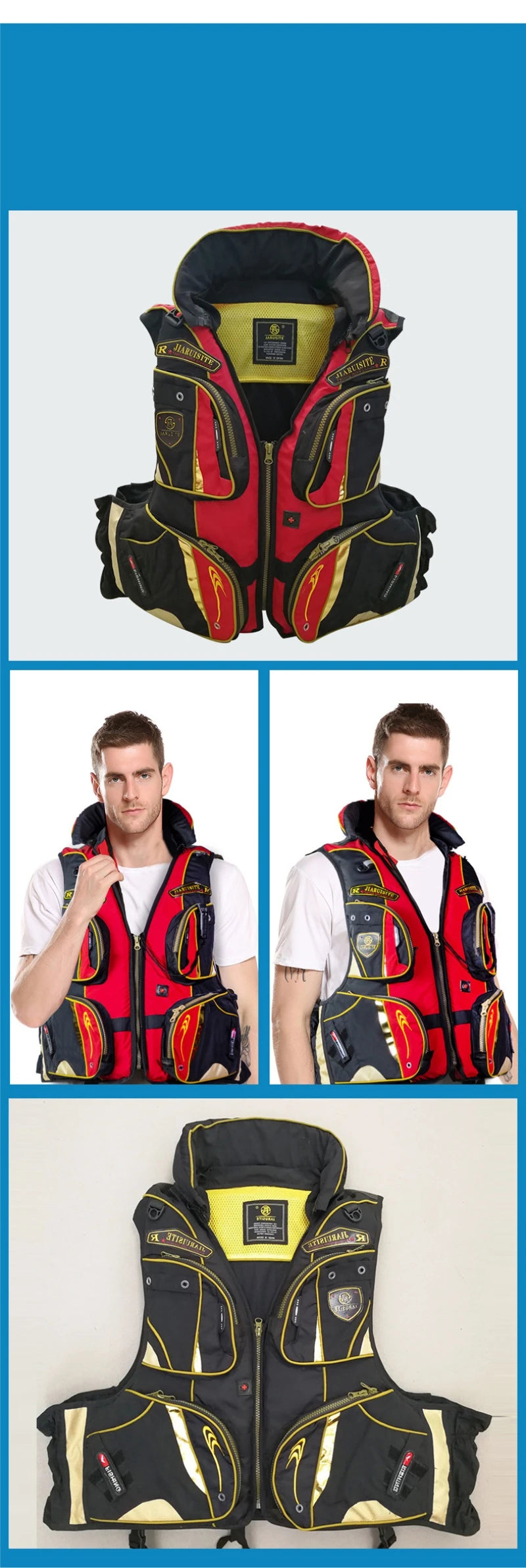 Load image into Gallery viewer, New Life Jacket Fishing Vest Outdoors Buoyancy 120kg Multi-function Sport Personal Flotation Device
