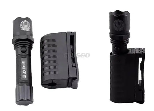 Tactical Flashlight Case Pouch Holster Belt Clip Torch Kits Pouch Open Top Lighting LED Survival Hunting Outdoor Torch Holder