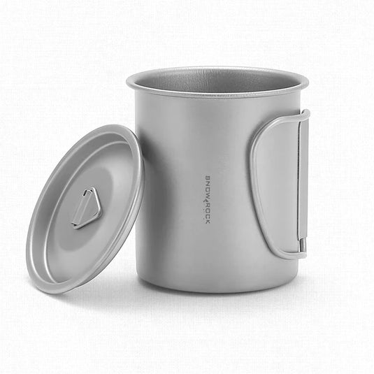 Camping Mug Titanium Cup | 450ml Tourist Tableware Picnic Utensils Outdoor Kitchen