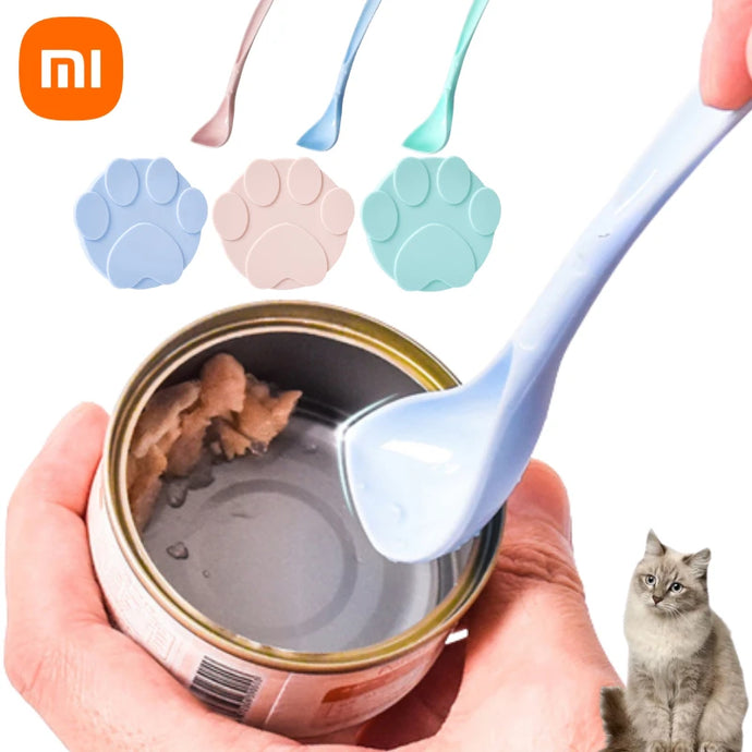 Xiaomi Reusable Silicone Dog Cat Canned Lid Portable Food Sealer Spoon Pet Food Cover Fresh Tin Cover Cans Cap Pet Accessories