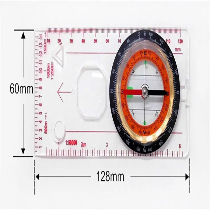 Load image into Gallery viewer, Professional Portable Magnifying Compass Ruler Scale Scout Hiking Camping Boating Orienteering Map Dropshipping Wholesale
