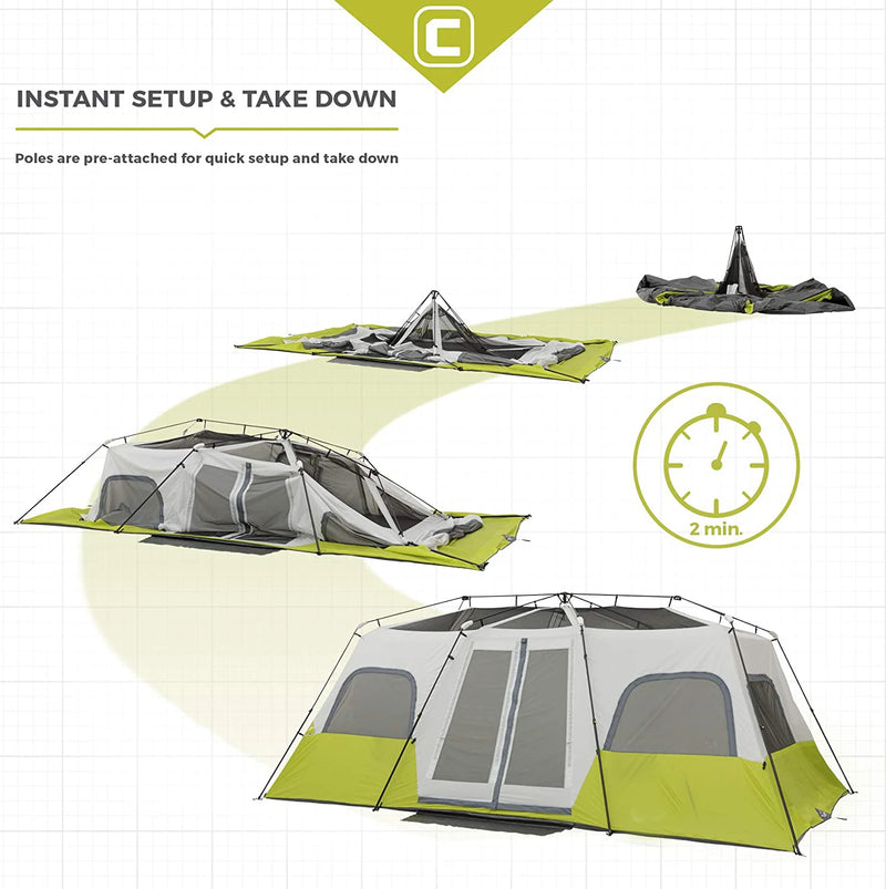 Load image into Gallery viewer, 12 Person Instant Cabin  Multi Room Tent for Family  Folding Portable Instant Tents for Camping Outdoor
