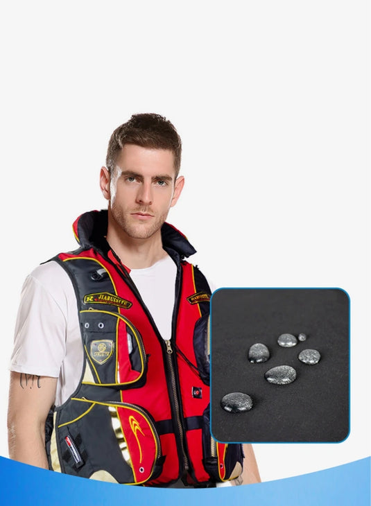 New Life Jacket Fishing Vest Outdoors Buoyancy 120kg Multi-function Sport Personal Flotation Device