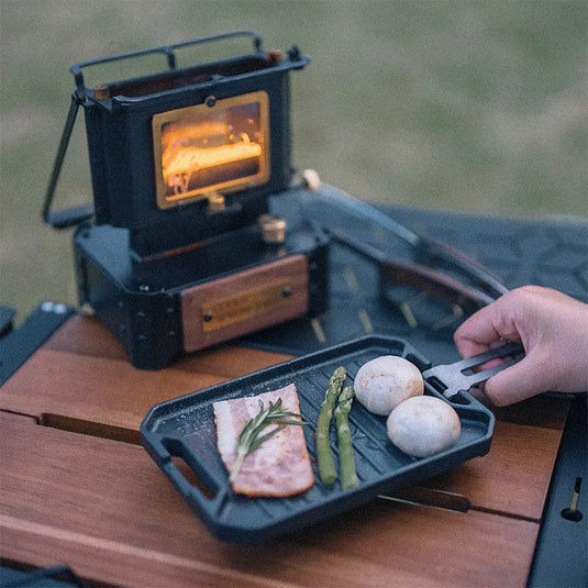 GOOUT SPRINGHILL Outdoor Mini Grill Pan | Lightweight Camping Portable Spider Oven Grill Pan