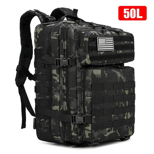 30L/50L Tactical Backpack | Military Hiking Hunting Rucksack | Trekking Sport Bag
