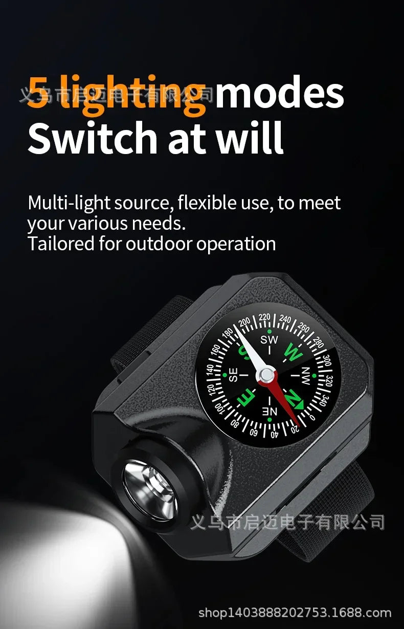 Load image into Gallery viewer, New Outdoor Camping XPG Wrist Light Wildlife Survival Climbing Adventure Compass Watch LED Running Light
