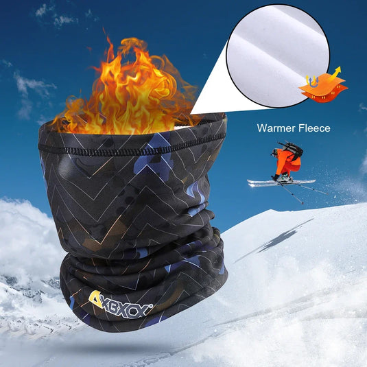 Winter Thermal Fleece Neck Gaiter | Tube Scarf Warm Bandana Snowboard Half Face Cover