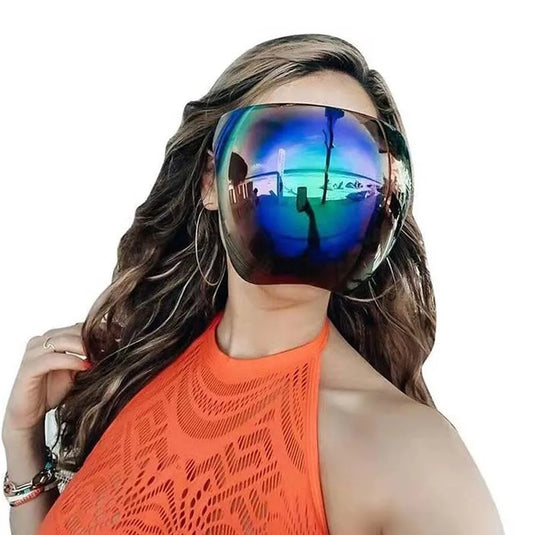 Full Face Shield Sunglasses – Unisex Anti-Spray Protective Cycling Goggles
