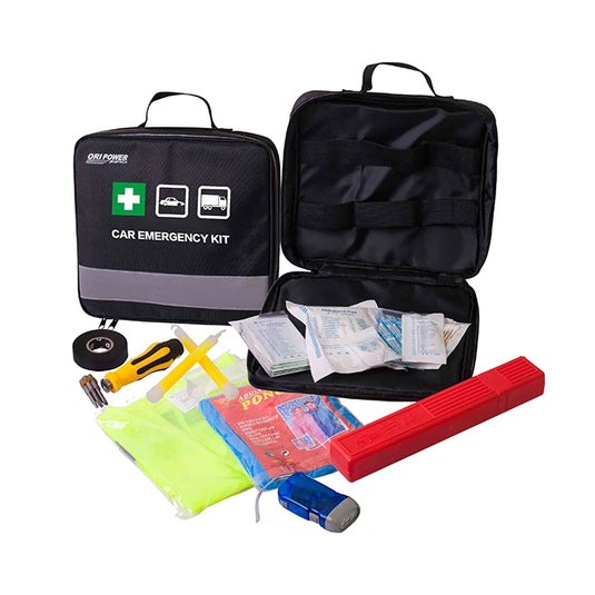 Oripower OEM Car Kit First Aid Complete With Blanket And Neon New Generation Car First Aid Kit Emergency Kit For Car Auto