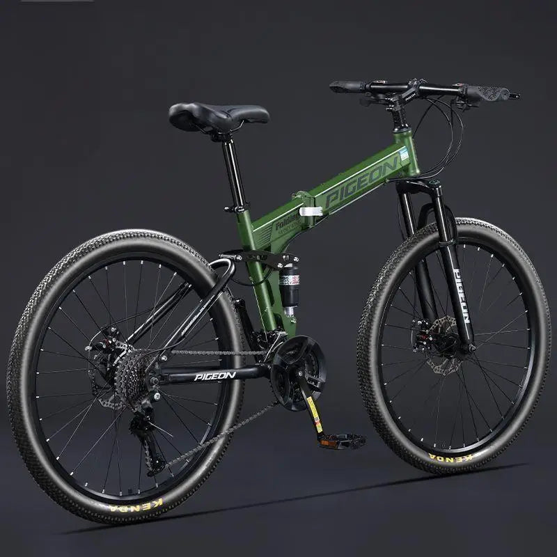 Load image into Gallery viewer, 27.5-Inch Folding Mountain Bike – Off-Road, Shock-Absorbing Bicycle with Disc Brakes
