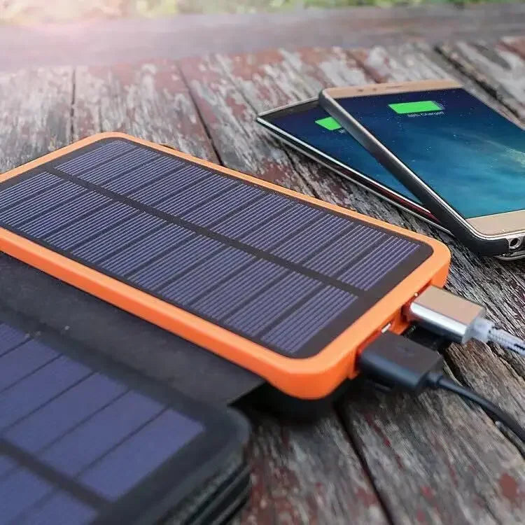 Load image into Gallery viewer, 200000mAh Solar Power Bank | Foldable Solar Panel Charger | Portable Outdoor Camping Battery Pack
