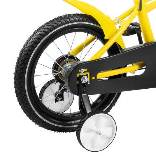 4" Kids Bike with Training Wheels – Adjustable Seat, Carbon Steel Frame, Dual Brakes | For Children 100–115cm (Ages 3–6)