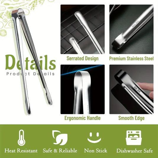 Grill Tongs, Food Clip, Ice Tong, Barbecue Clip, Meat Cooking Utensils, For BBQ Baking, Camping Supplies, Kitchen Accessories