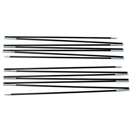 1 Pair 3/3.3/4/4.48/4.9m Fiberglass Tent Rod Camping Tent Pole Bars Support Rods Awning Frames Kit Hiking Travel Canopies Parts