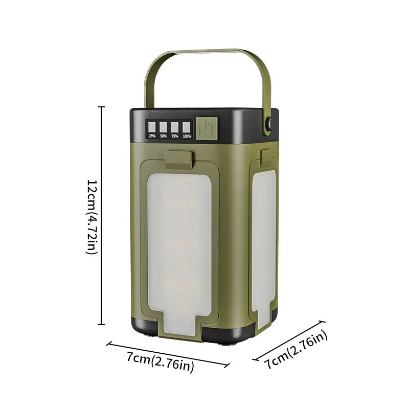 Load image into Gallery viewer, Solar Foldable Camping Lantern | 2000mAh Power Bank Tent Light | 6-Mode Portable Hanging Lamp
