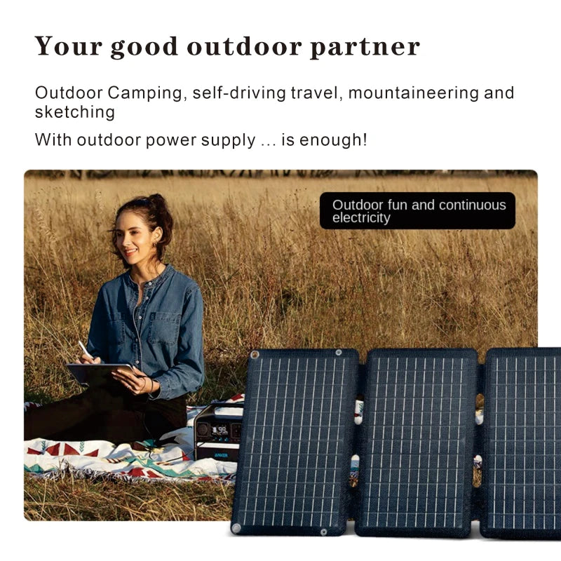 Load image into Gallery viewer, 900W Foldable Monocrystalline Solar Panel | Portable USB Type-C Solar Charger | Camping Hiking Generator
