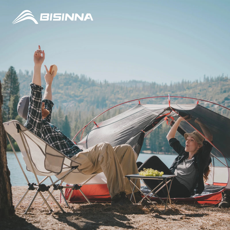 Load image into Gallery viewer, BISINNA 2-Person Ultralight Trekking Tent – Lightweight, Waterproof, and Trail-Ready
