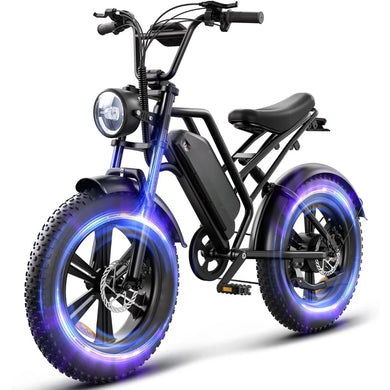 1500W Electric Bike for Adults – 48V 18Ah Battery | 32MPH Fat Tire E-Bike | 60+ Mile Range, All-Terrain Performance
