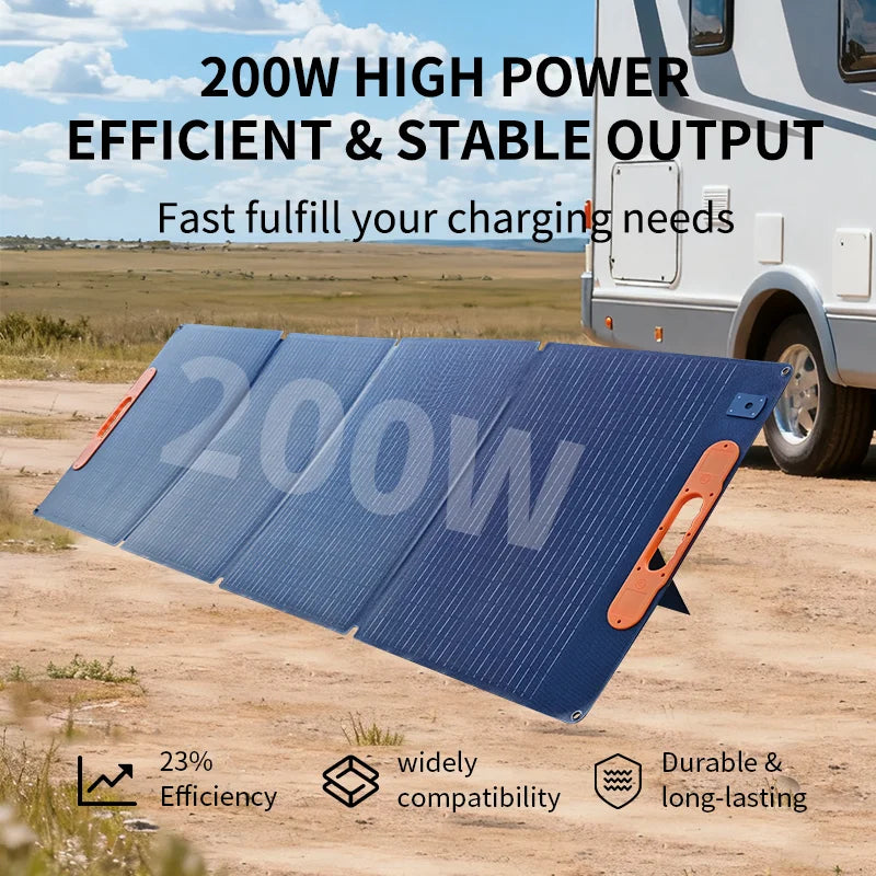 Load image into Gallery viewer, 200W Foldable Solar Panel | Portable Outdoor Camping Solar Charger | Power Generator Charging
