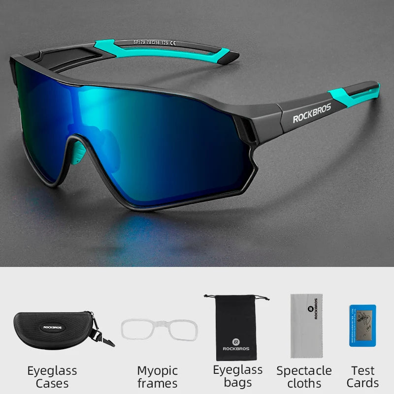 Load image into Gallery viewer, ROCKBROS Polarized Cycling Glasses – Photochromic UV400 Road &amp; MTB Sports Eyewear

