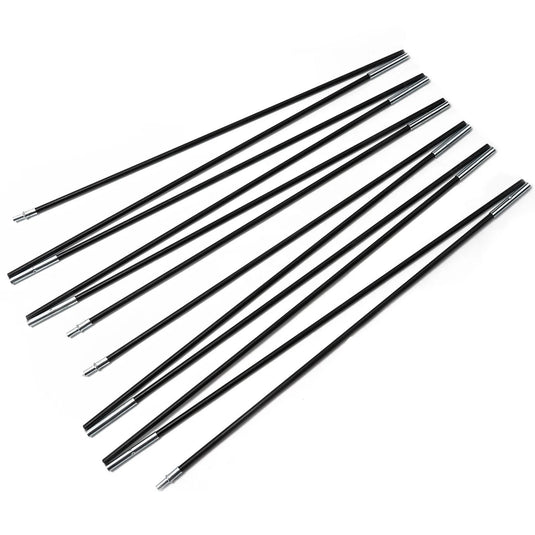 1 Pair 3/3.3/4/4.48/4.9m Fiberglass Tent Rod Camping Tent Pole Bars Support Rods Awning Frames Kit Hiking Travel Canopies Parts