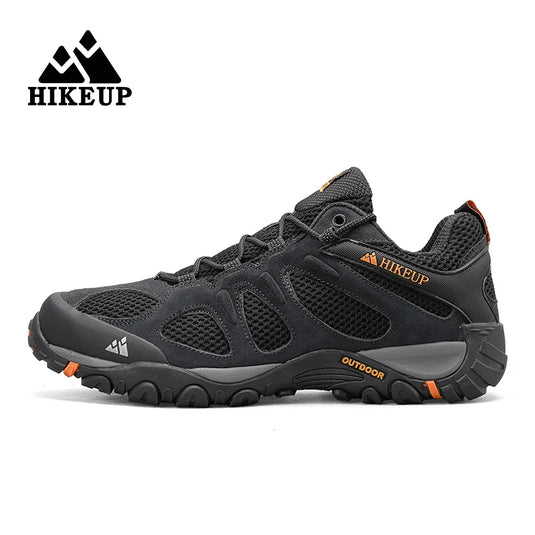 HIKEUP Men’s Breathable Splashproof Hiking Shoes – Versatile Mountain Climbing & Hunting Sneakers