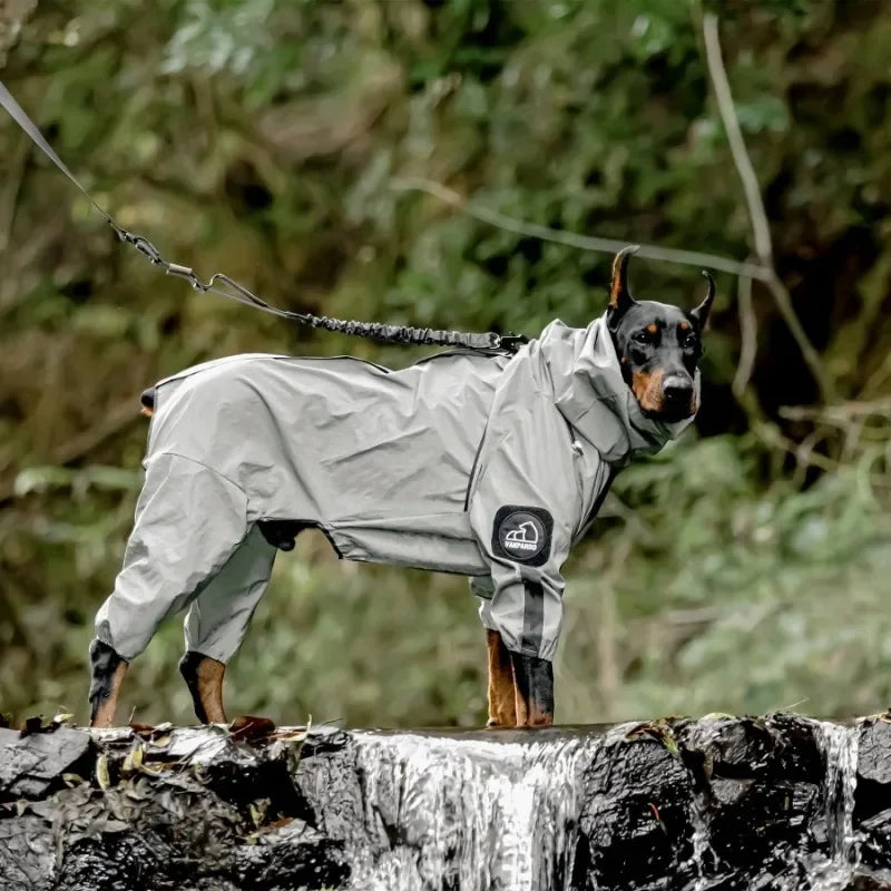 Load image into Gallery viewer, Reflective Pet Dog Jumpsuit Waterproof Raincoat Sunscreen Dog Outdoor Clothes Jacket for Small Medium Large Dog Pet Supplies
