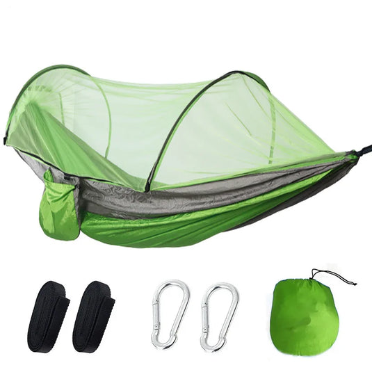 Anti-Mosquito Parachute Camping Hammock – Single & Double Sizes