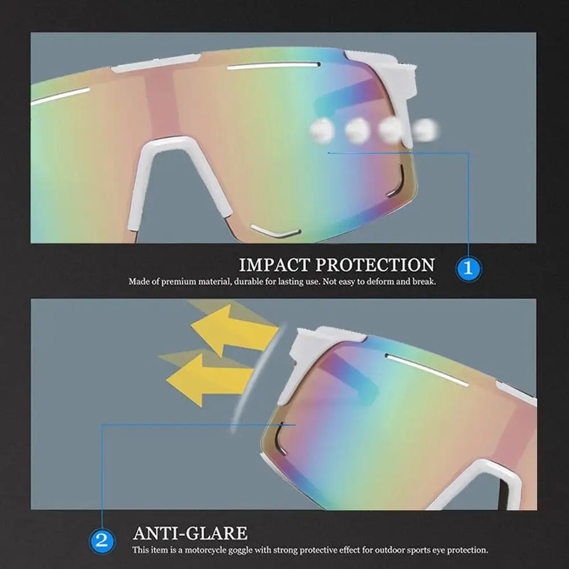 Load image into Gallery viewer, Polarized UV Protection Cycling Sunglasses – Unisex Sport Eyewear for Road Riding and Outdoor Adventure
