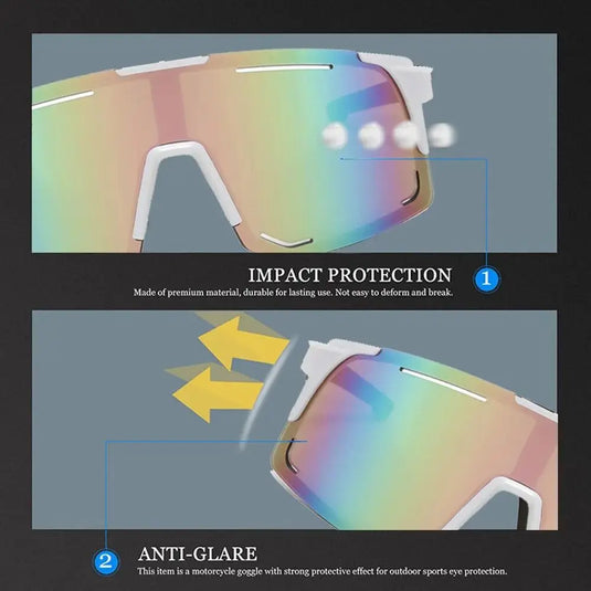 Polarized UV Protection Cycling Sunglasses – Unisex Sport Eyewear for Road Riding and Outdoor Adventure